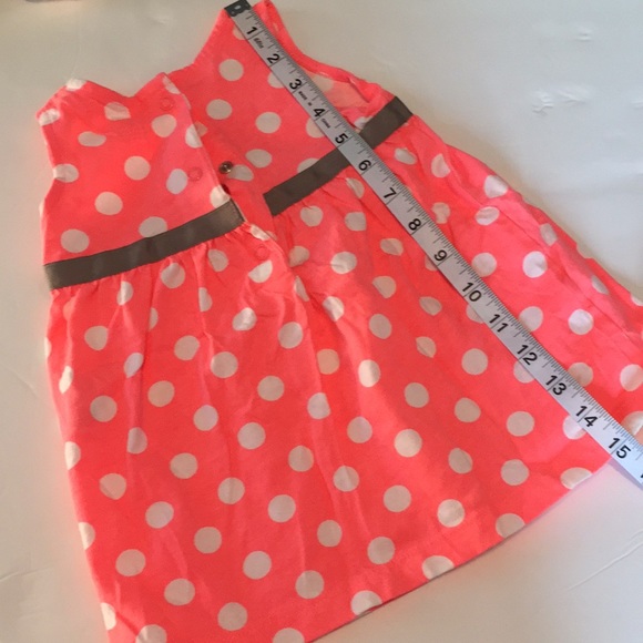 Carter’s orange and white polka dot dress - Picture 8 of 9